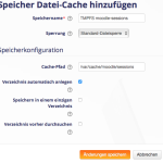 Moodle-tmpfs-Speicher-Sessions